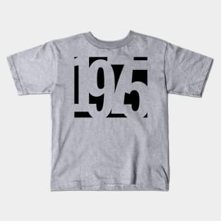 1975 Funky Overlapping Reverse Numbers for Light Backgrounds Kids T-Shirt